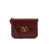 Valentino Garavani V-logo Signature leather shoulder bag - Red OS