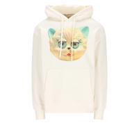 Valentino Garavani Valentino Cotton Hooded Sweatshirt With Le Chat De La Maison Print - Neutrals S-M-L-XL