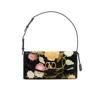 Valentino Garavani Valentino Garavani DeVain Small Embroidered Shoulder Bag - Black One Size