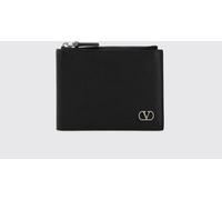 VALENTINO GARAVANI VLogo Grained Leather Credit Card Holder - Size: OS - male