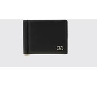 VALENTINO GARAVANI VLogo Leather Bifold Wallet with Money Clip - Size: OS - male