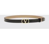 VALENTINO GARAVANI VLogo Signature Adjustable Smooth Calf Leather Belt - Size: 95 - female