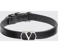 VALENTINO GARAVANI VLogo Signature Bracelet in Smooth Calfskin Leather with Buckle - Size: OS - male