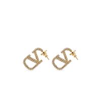 Valentino Garavani VLogo Signature crystal-embellished earrings - Gold One Size