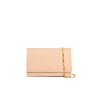 Valentino Garavani Vlogo signature grainy calfskin wallet with chain - Neutrals One Size