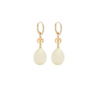 Valentino Garavani Vlogo Swarovski Crystal and Pearl Drop Earrings - One Size