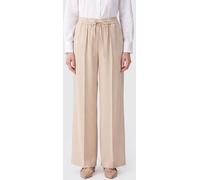 VALENTINO GARAVANI Wide-Leg Silk Palazzo Trousers with High Elasticated Waist - Size: 46 - female