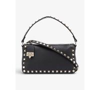 Valentino Garavani Womens Valentino Garavani Rockstud Spike Small Leather Shoulder Bag Nero