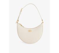 Valentino Garavani Womens Valentino Garavani Vlogo Signature Mini Leather Hobo Bag Light Ivory