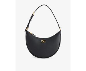 Valentino Garavani Womens Valentino Garavani Vlogo Signature Mini Leather Hobo Bag Nero