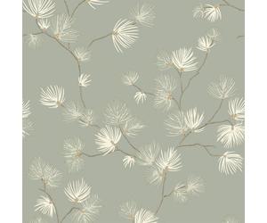 Valentino Pine Textured Heavyweight Vinyl Wallpaper with Metallic Finish for a Modern Living Room, Kitchen, Bedroom, Lounge Sage Green Belgravia 1936