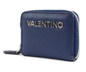 Valentino Purse Divina Zip Around Wallet XS Blu Blue