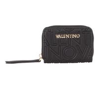VALENTINO BAGS Pansy Debossed Logo Nero Zip Around Purse Size: One Siz