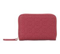 VALENTINO Samba Re Zip Around Wallet Bag Dark Red Burgundy