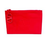 Valentino Red Small Flat Makeup Cosmetic Gift Pouch (7L x 5H) - 9755