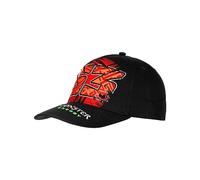Valentino Rossi 63 Mid Visor Cap BAGNAIA - Monster Dual LINE,Unisex,Black,One Size