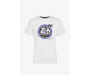 Valentino Rossi Men's 46-Le Mans 24 Heures T-Shirt, White, L