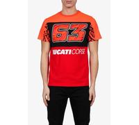 Valentino Rossi Mens Bagnaia Ducati T-Shirt, Red, S EU