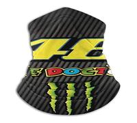 Valentino Rossi Neck warmer gaiter fleece ski winter storm mask for women and men, winter scarf tube cover bandanas for cold weather windproof winter motorcycle skiing