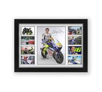 Valentino Rossi Signed Poster Print - Limited Edition Autograph Fan Gift - Collectible Memorabilia Merchandise (Unframed A3 (30x40cm))