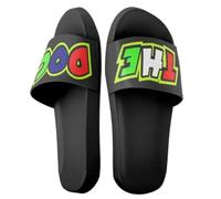 Valentino Rossi Slides VR46 Fan, Unisex, 43/44, Noir