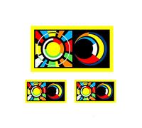 Valentino Rossi Sticker Fluorescent Yellow Sun and Moon Vinyl 2012