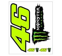 Valentino Rossi Sticker VR46 Monster Dual, Unisex, Multi, One Size