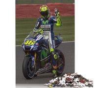 Valentino Rossi Yamaha MotoGP Jigsaw Puzzles Puzzle for Adults Kids. 1000 Pieces Whimsical Challenge Toy Educational Game Home Decoration for Educational Games Gifts 1000pcs (40x28cm)