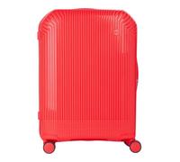 VALENTINO Trolley Wood Carry On Suitcase Corallo Coral 78 cm