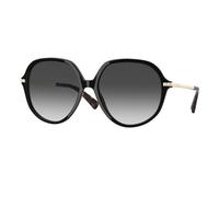 Valentino VA4099 50018G Woman Outlet sunglasses Plastic Black Grey Geometric Normal Shaded