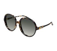 Valentino VG0017S 002 Woman Sunglasses Acetate Havana Grey Round