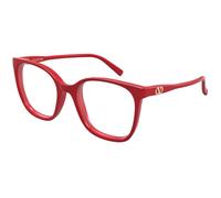 Valentino VG0019O 007 Woman Optical frames Acetate Red Transparent Squared