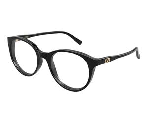 Valentino VG0020O 001 Woman Optical frames Acetate Black Transparent Round