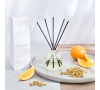 Valentte Reed Diffuser, 100ml, Orange & Chamomile Scent, Premium Black Fibre Reeds