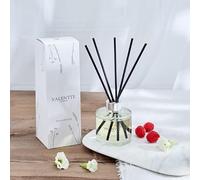 Valentte Reed Diffuser, 100ml, Raspberry & White Musk Scent, Premium Black Fibre Reeds