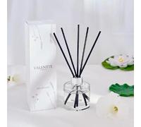 Valentte Reed Diffuser, 100ml, Water Lily & White Musk Scent, Premium Black Fibre Reeds