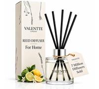 Valentte Reed Diffuser for Home- Lemon & Bergamot Scented- 100 ml | Strong, long-lasting diffuser scent that fills the room, natural-oil based, keeps your home smelling fresh for weeks