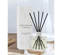 Valentte Reed Diffuser for Home, Sea Salt Home Fragrance, 100ml Luxury Reed Diffuser with Premium Black Fibre Reeds