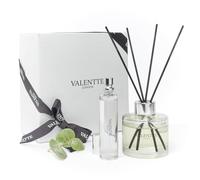 Valentte Reed Diffuser & Natural Room Mist - Patchouli & Eucalyptus Scent | Essential Oil Aroma for Home, Gift Box | 100 ml, 30 ml