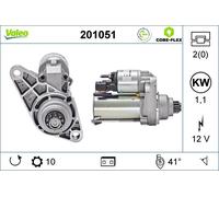 VALEO 201051 Starter for AUDI,SEAT,SKODA,VW,VW (FAW),VW (SVW)