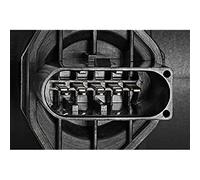 VALEO 253703 Air Mass Sensor Number of pins: Plug type: D SHAPE Integrated air temperature sensor: NO Mounting type: BOSCH