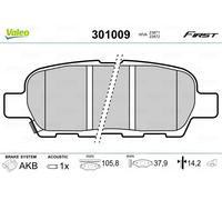 VALEO 301009 Brake Pad Set, disc brake for INFINITI,NISSAN