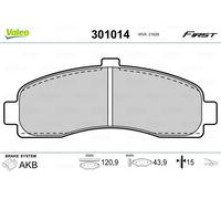 VALEO 301014 Brake pad set