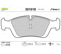 VALEO 301018 Brake Pad Set, disc brake for BMW,BMW (BRILLIANCE)