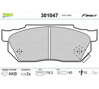 VALEO 301047 Brake pad set