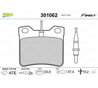 VALEO 301062 Brake pad set