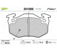 BRAKE PAD SET DISC BRAKE 301080 FOR RENAULT CLIO//Hatchback/Van SUPER/5 1.1L