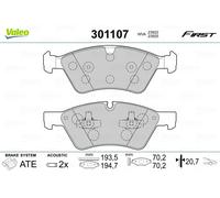 VALEO 301107 Brake pad set