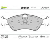 VALEO 301184 Brake pad set