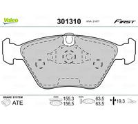 VALEO 301310 Brake Pad Set, disc brake for BMW